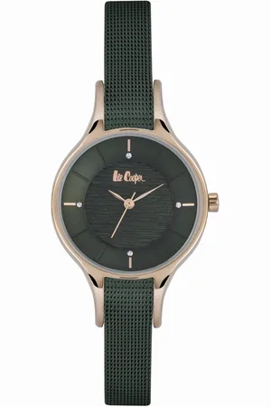 Lee LC06817.470 - Horloge - Analoog - Dames - Vrouwen - Milanese band - Zwart - Grijs - Rosékleurig