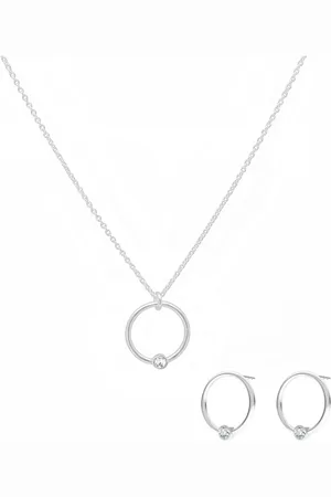 ARLIZI 2151 Sieraden set ring kristal hanger minimalistisch - sterling