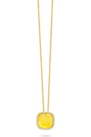 Velini Jewels P6330YE -Ketting+Hanger -925 Zilver -Gekleurde Cubic Zirkonia