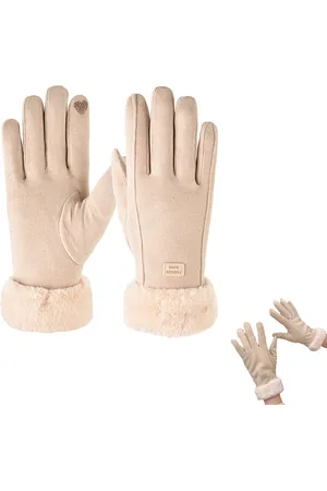 Merkloos Handschoenen Winter - Touchscreen Handschoenen Winter - Winterhandschoenen - Warme - Dames - Winddicht - Winterhandschoenen - One Size - Voor Fiets, Motor, Scooter, Sporten En Wandelen