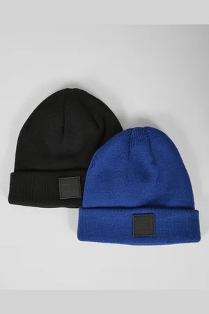 Urban classics Logopatch 2-Pack Kinder beanie - Kids 110 - /Blauw