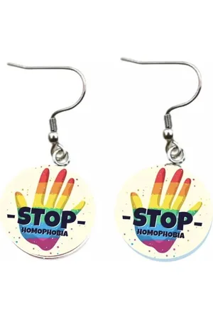 Akyol Pride Oorbellen - LGBT OORBELLEN - GAYPRIDE OORBELLEN - oorbellen - - Pride - Oorbellen - Gay - lesbian - trans - cadeau - kado - geschenk - gift - verjaardag - feestdag - verassing - respect - equality - gelijk - lgbt