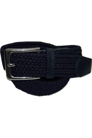 Flores Lederwaren Elastische Comfort Riem - maat 100 cm - Gevlochten - 100% Elastisch - Nikkelvrije Gesp
