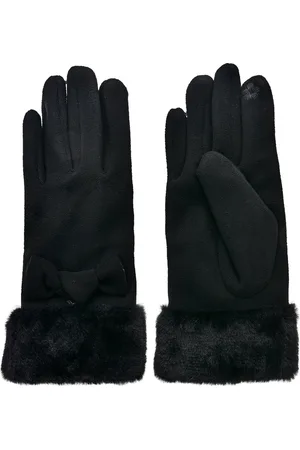Clayre & Eef Handschoenen met imitatiebont 9x24 cm Polyester
