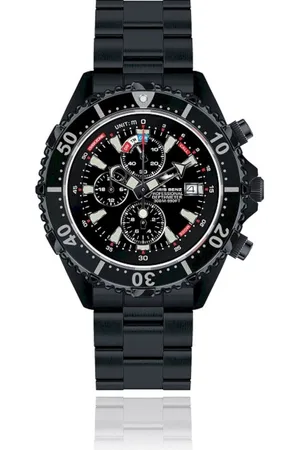 Chris Benz Dames, Heren, Unisexhorloge CB-C300-LE-MBS chronografen, duikershorloge