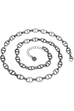 esde2 60cm x 8mm Ketting Dames - Gepolijst RVS - Ovale Ankerschakels Ketting