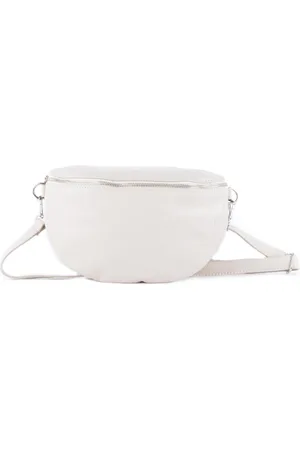 Merkloos Lederen bumbag - - made in Italy