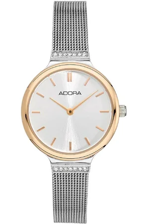 Adora Mooie ronde dames horloge met rosekleurig kast van het merk AT5505