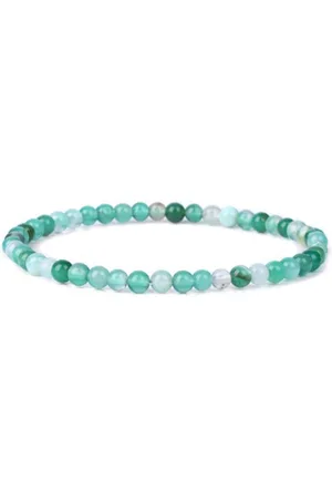 Bixorp Gems Groene Botswana Agaat Edelstenen Armband 4mm - Edelsteen Kralenarmband - Spiritueel Cadeau - 18cm