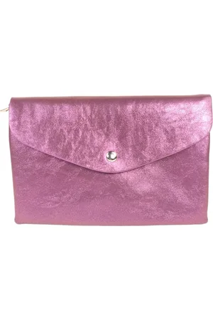 Flora & CO Trendy clutch - crossbody handtas - paars metallic
