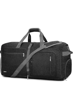 Merkloos Reistas, 40 - 85 liter, met schoenenvak, opvouwbare weekendtas, handbagage voor mannen en vrouwen, 65L