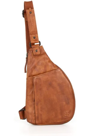 Spikes&Sparrow Leren Slingbag - Jamie - Cognac