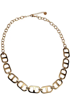 esde2 43cm tot 48cm Ketting Dames - Verguld RVS - Ovaleschakels en Grote Ankerschakels Ketting