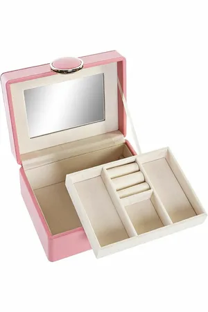 Dkd Home Decor Doos-Juwelenkistje PU Hout MDF (23 x 17 x 10 cm)