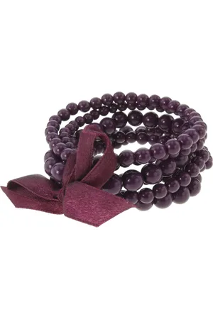 Behave Set paarse armbanden met strik