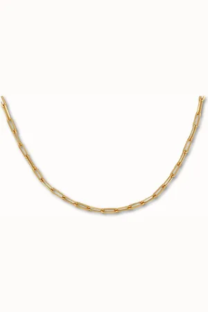 ByNouck Jewelry - Ketting Oval Chain - Sieraden - Dames Ketting - Verguld - Halsketting