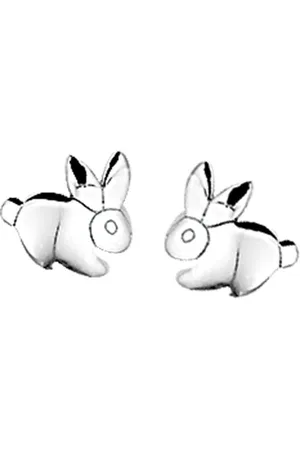 Yo&No Oorbellen - Zilver - Oorknoppen - Konijn - 7/6,5mm - Kinderen - Zilver 925