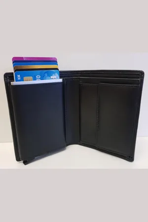 LEATHER DESIGN Billfold - Portemonnee met cardprotector RFID figuretta