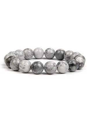 Bixorp Gems Picasso Jaspis Natuursteen Armband 10mm - Edelsteen Kralenarmband - 18cm