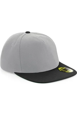 Beechfield Original Flat Peak Snapback Grijs - Zwart
