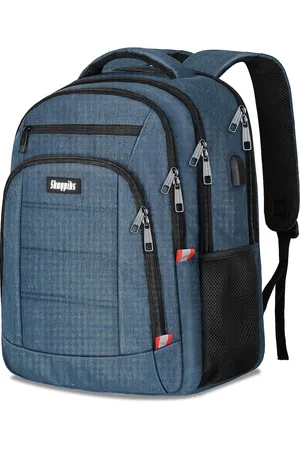 Merkloos Rugzak voor dames en heren, laptoprugzak, 15,6 inch, schoolrugzak, jongens, tieners, business