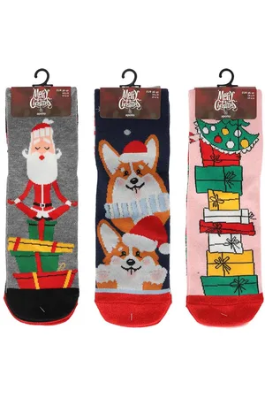 Apollo Kerstsokken dames - 6-Pack -