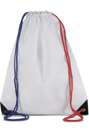 Little Dutch Rugzak/Gymtas/Sporttas/Zwemtas met draagkoordjes KI0104, 34x 44 cm, 13 L, kleur /Rood/Blauw