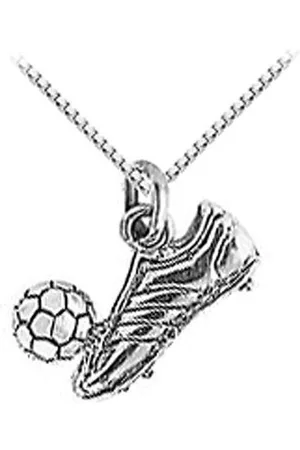 Montebello Ketting Voetbalschoen - 925 Zilver Gerhod. - Sport - 11x17mm - 45cm
