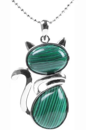 Dottilove Ketting met kat hanger - Minimalistisch - Natuurlijk kwarts - Roestvrij staal - Speciaal - Sieraden