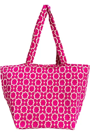 Merkloos Marokkaanse Handgemaakte Fluwelen XL Shopper met Gouden Accenten - Tote Bag