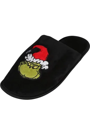 Produkt The Grinch Herensloffen, zwarte velours huisschoenen