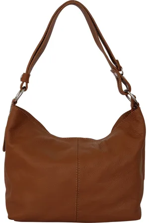 AmbraModa Dames lederen handtas schoudertas hobo tas GL005