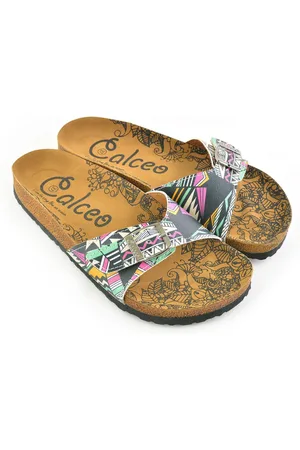 Goby Kleurrijke Patroon - Sandalen - Slippers - Hoge kwaliteit - Handmade