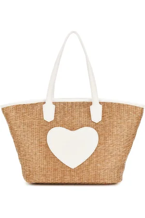 Guess Girls Rafia Tote Bag White