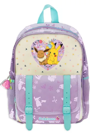 Pokemon Rugzak - Pikachu & Eevee - 2 vakken Premium - 30cm - Premium Flower collection - Kleine rugzak