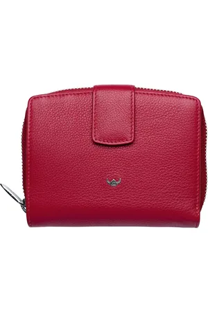 Golden head Leren Portemonnee Madrid RFID Protect Billfold Coin Wallet Rood