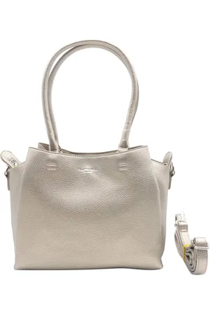 Flora & CO Schoudertas - handtas - 3 vakken - goudkleurig