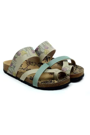Goby Flowers In Field - Sandalen - Slippers - Hoge kwaliteit - Handmade