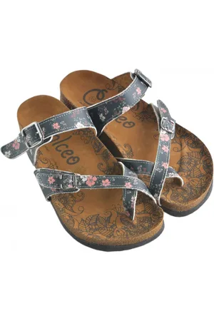 Goby Rode Amaryllis - Sandalen - Slippers - Hoge kwaliteit - Handmade