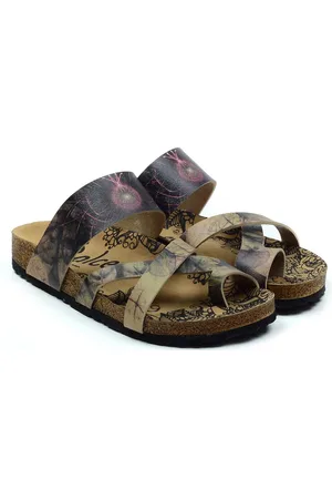 Goby Zwart Patroon - Sandalen - Slippers - Hoge kwaliteit - Handmade
