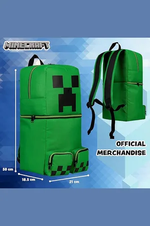 Merkloos Kinderrugzak, voor jongens, klimplant, , 50 x 21 cm, zakken met ritssluiting, verstelbare banden, reizen, sport, gamer, geschenk, , E??n maat