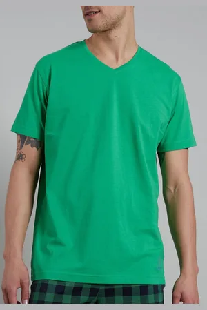 Ceceba Heren T-shirt V-hals (1-pack) - middengroen