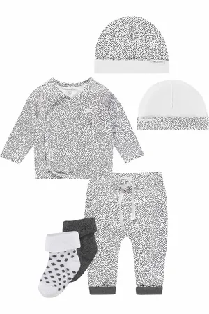 Noppies Kledingset - Broek Kirsten met stip - Shirt Hannah - Muts - 2paar sokken