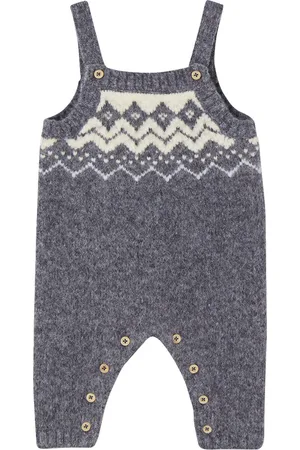 Vertbaudet Salopette van jacquard tricot jongensbaby