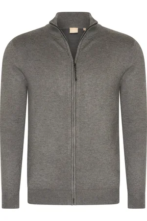 Mario Russo Full Zip Cardigan - Vest Heren - Coltrui Heren - Trui Heren - - L
