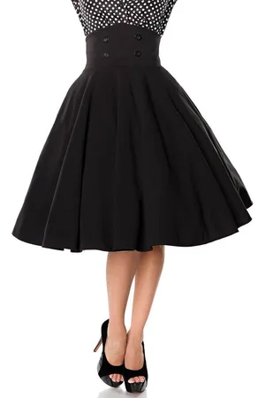Belsira Circle Skirt Medium-lengte rok M Polyester Dames - Rockabilly