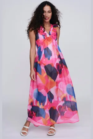 Pia Rossini Bardolino Maxi Dress - maat S - /Roze