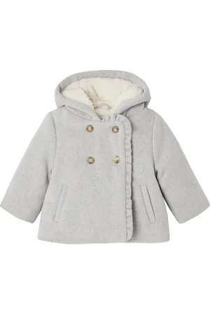 Vertbaudet Wollen babyjas Een warme, knusse jas voor de winter