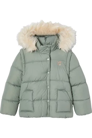 Vertbaudet Meegroeijack van fleece voor meisjes met afneembare capuchon en mouwen