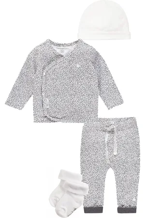 Noppies Kledingset - Broek Kirsten met stip - Shirt Hannah - Muts - 1 paar sokken